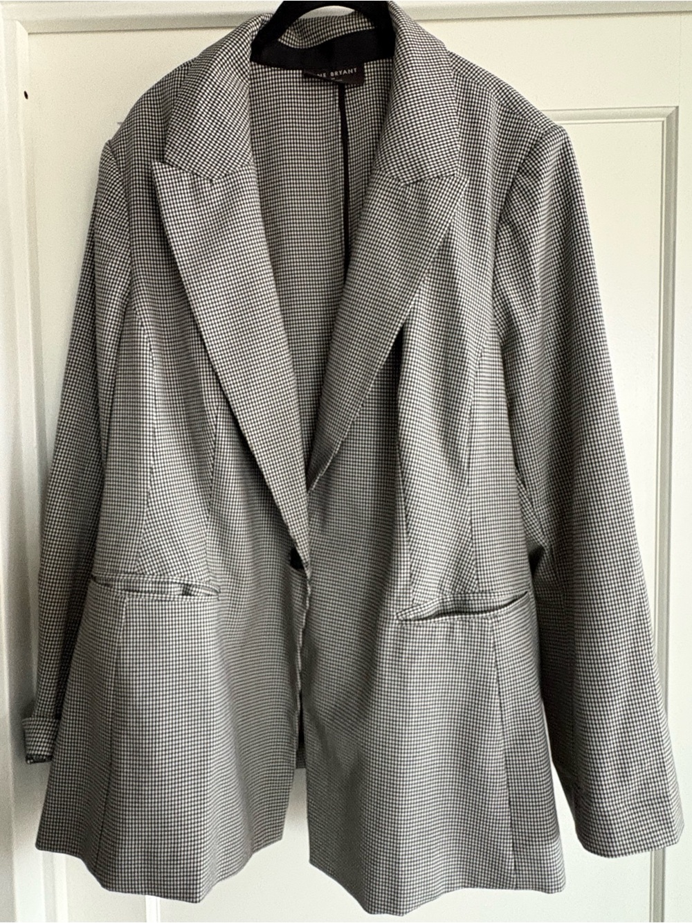 Lane Bryant Black and White Houndstooth “the Bryant” Blazer